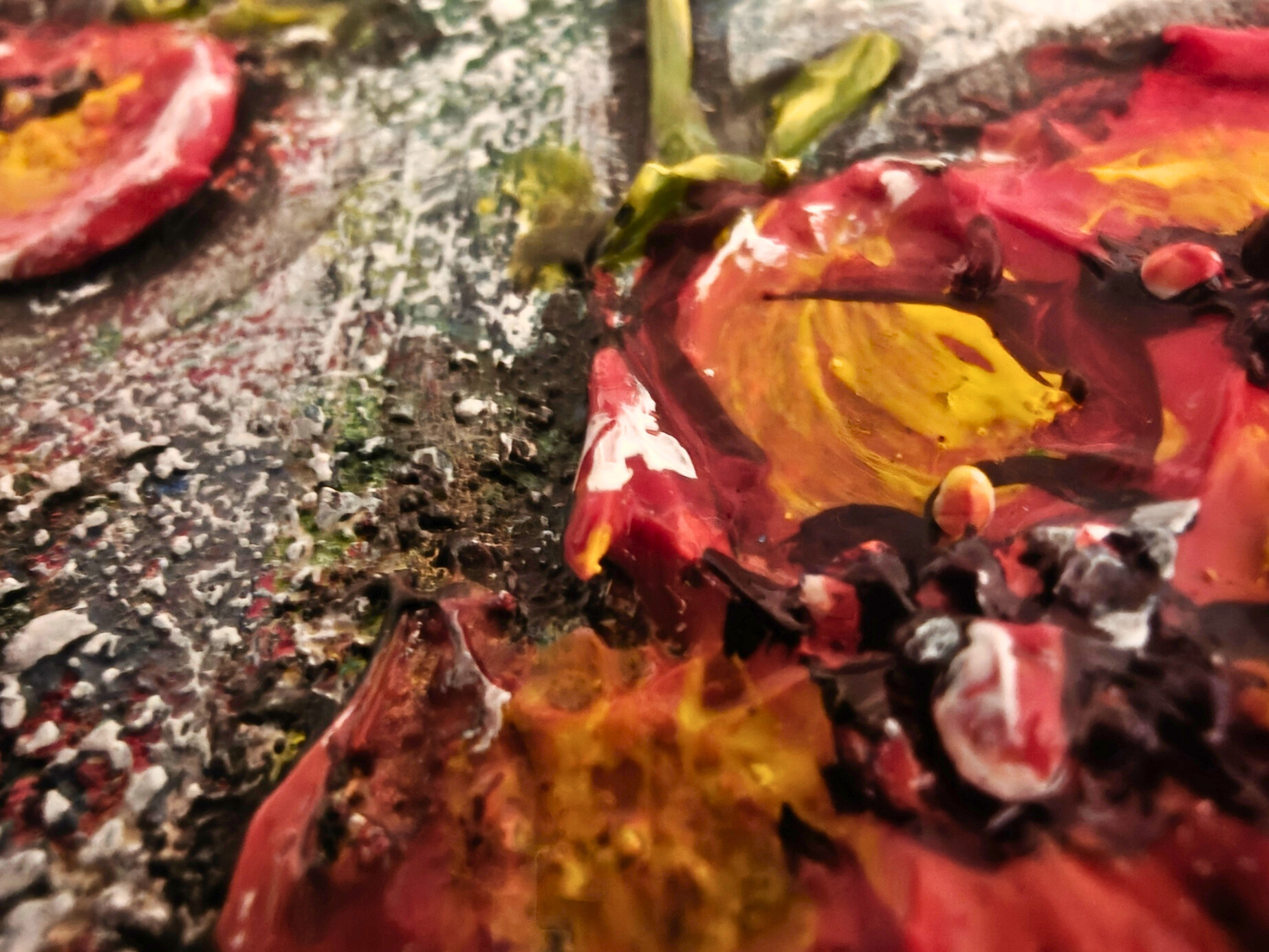 Joy — original mixed media meditation canvas by Rashmi Malhan