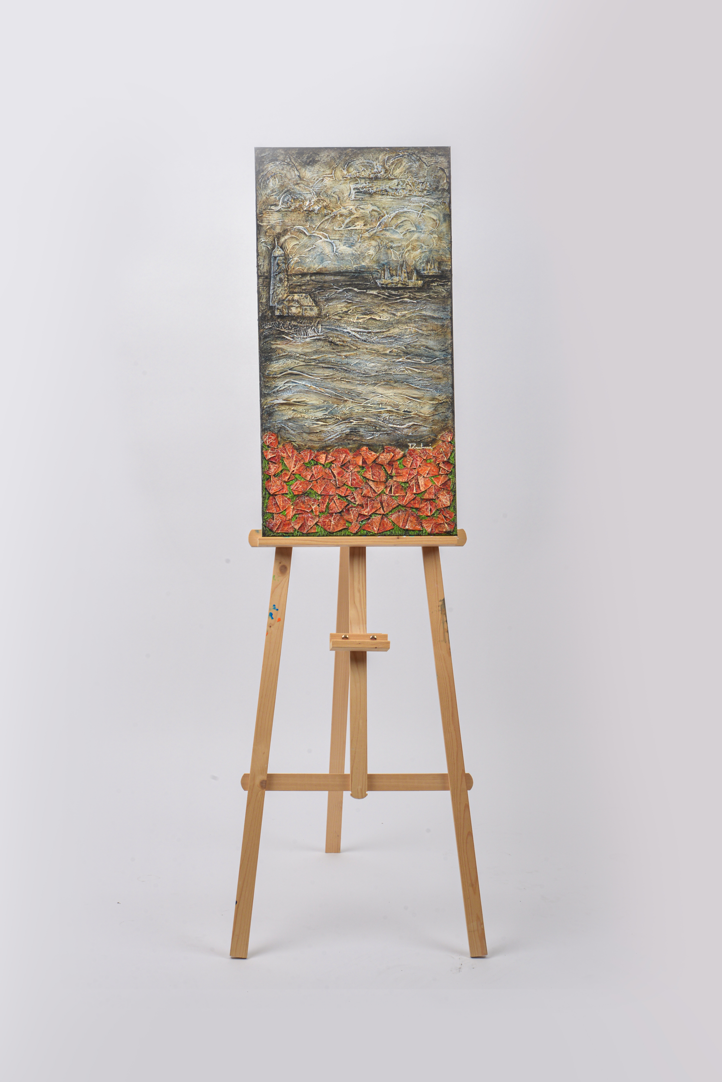 Lest We Forget — original mixed media commemorative canvas by Rashmi Malhan