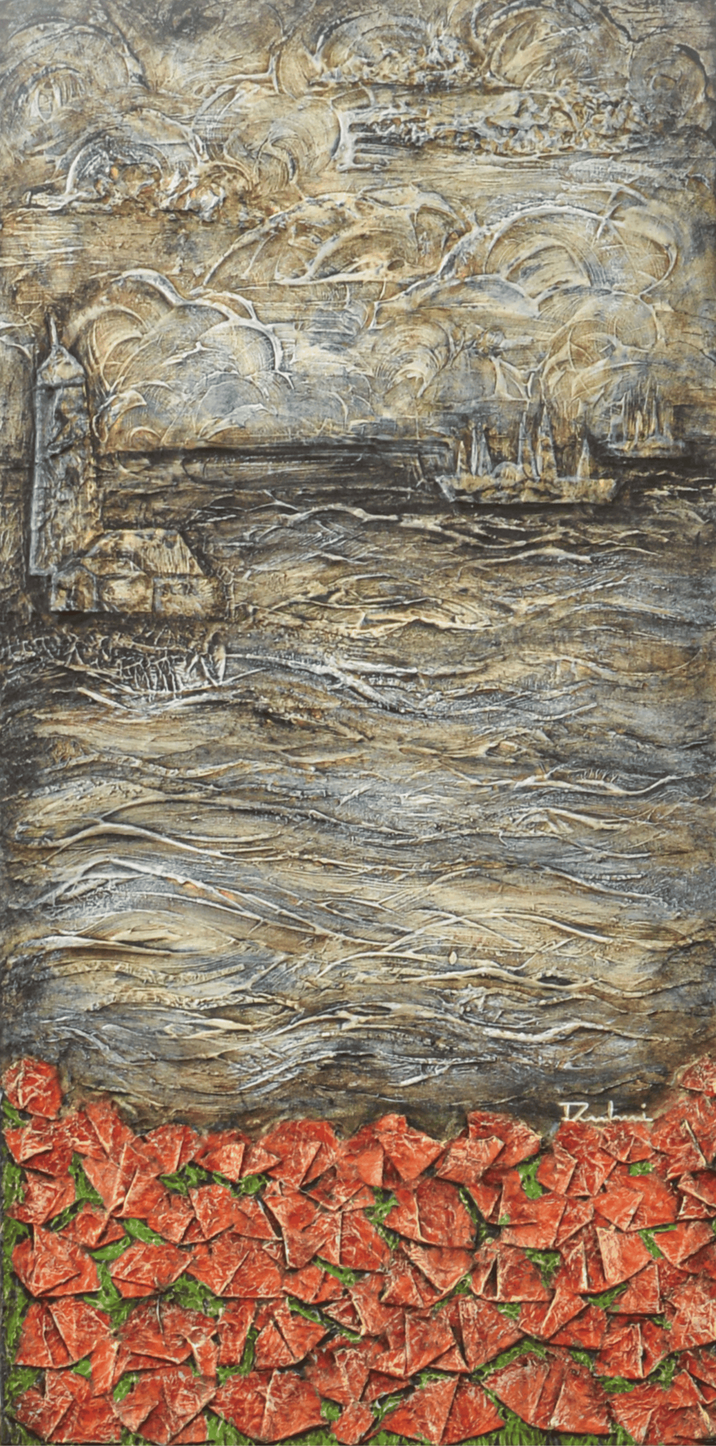 Lest We Forget — original mixed media commemorative canvas by Rashmi Malhan
