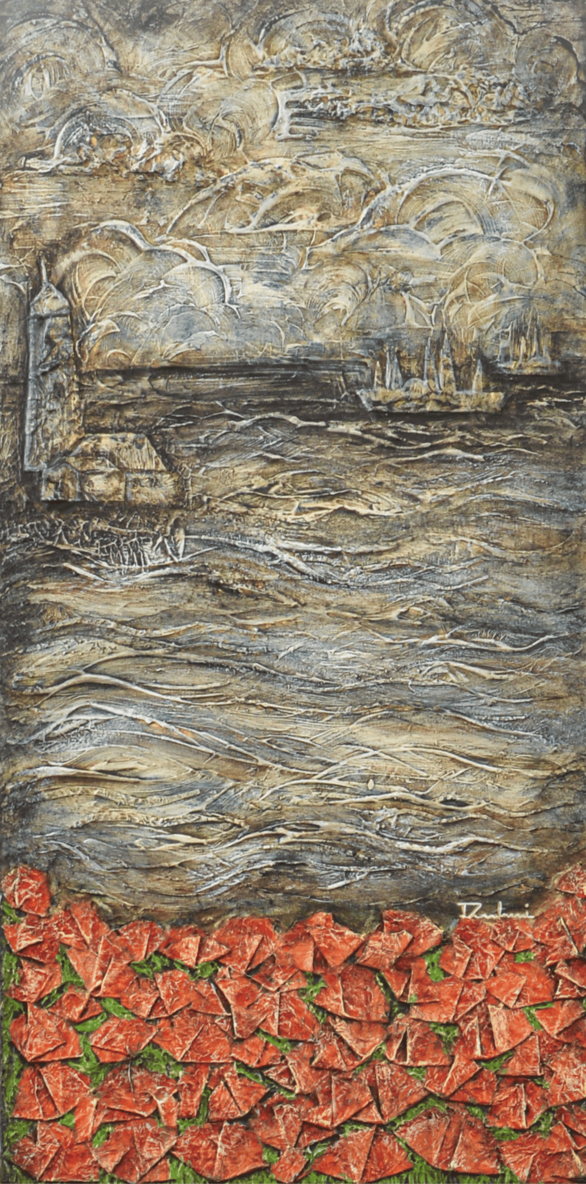 Lest We Forget — original mixed media commemorative canvas by Rashmi Malhan