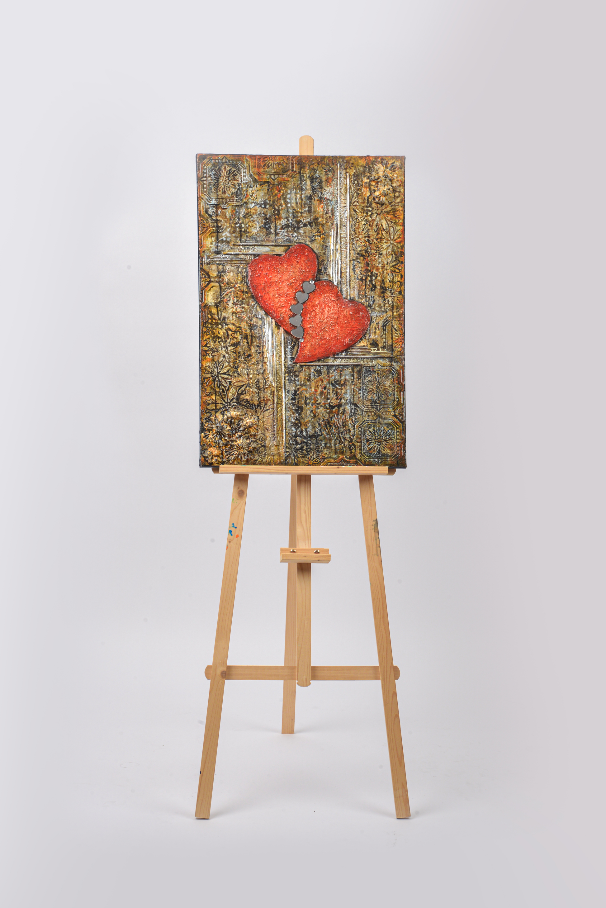 Love Lasts — original mixed media love and connection canvas by Rashmi Malhan