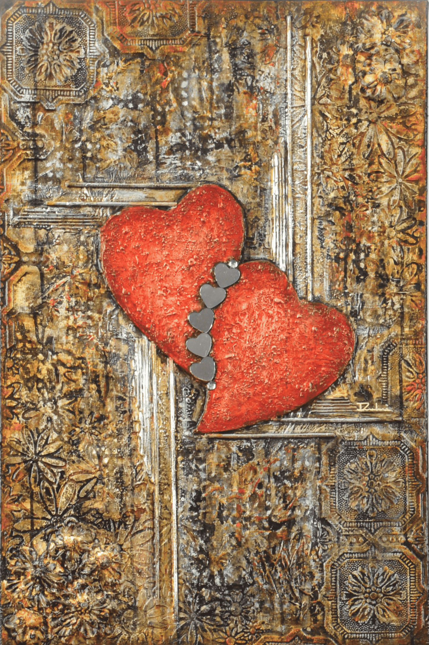 Love Lasts — original mixed media love and connection canvas by Rashmi Malhan