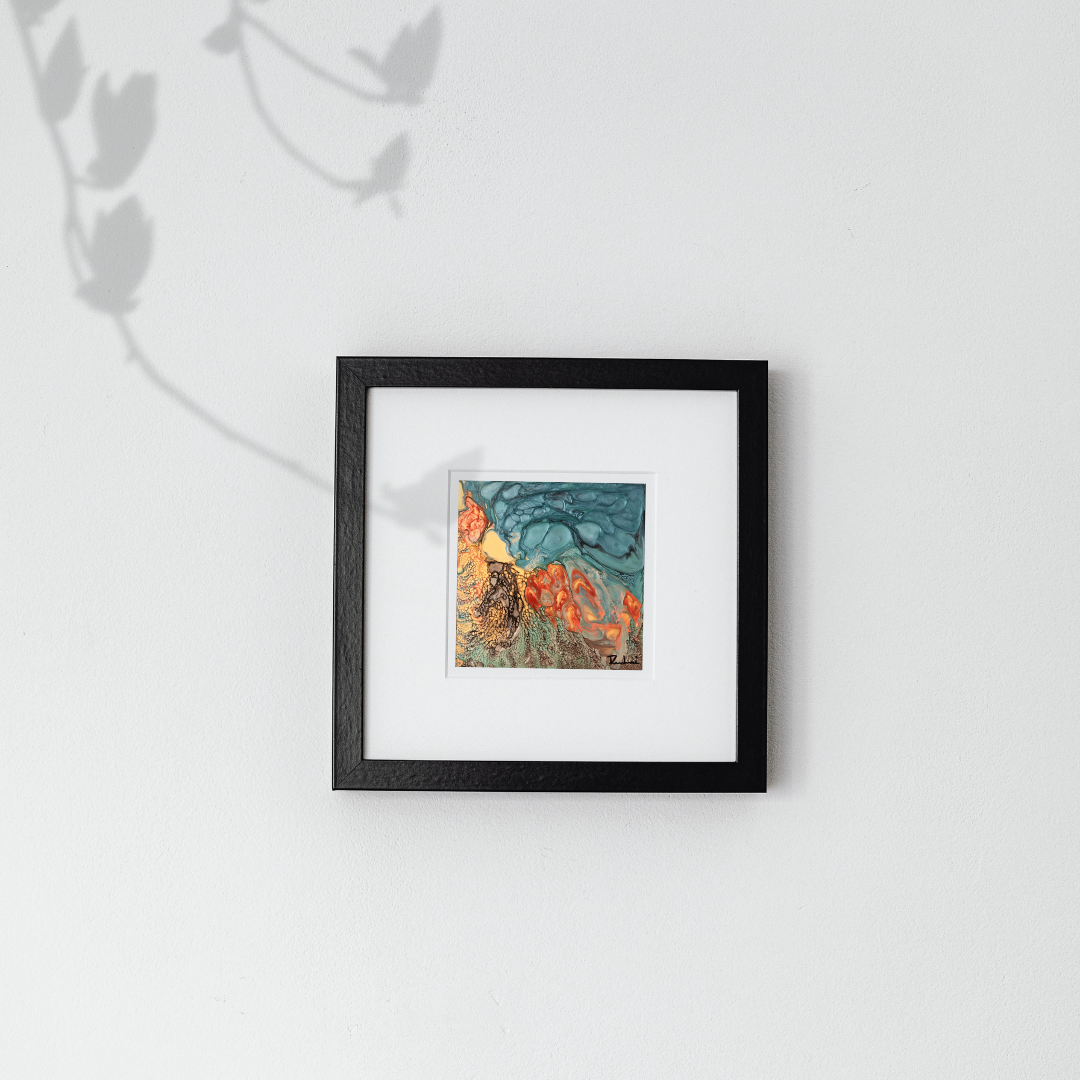 Going With The Flow — original mixed media nature-inspired canvas by Rashmi Malhan