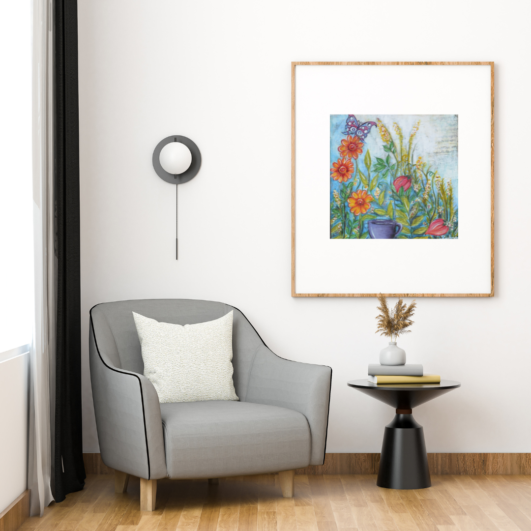 Summer Bliss — original mixed media nature-inspired canvas by Rashmi Malhan