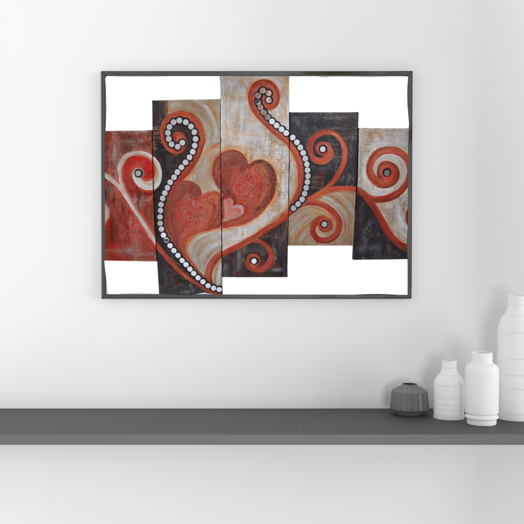 Grateful — original mixed media inspirational canvas by Rashmi Malhan