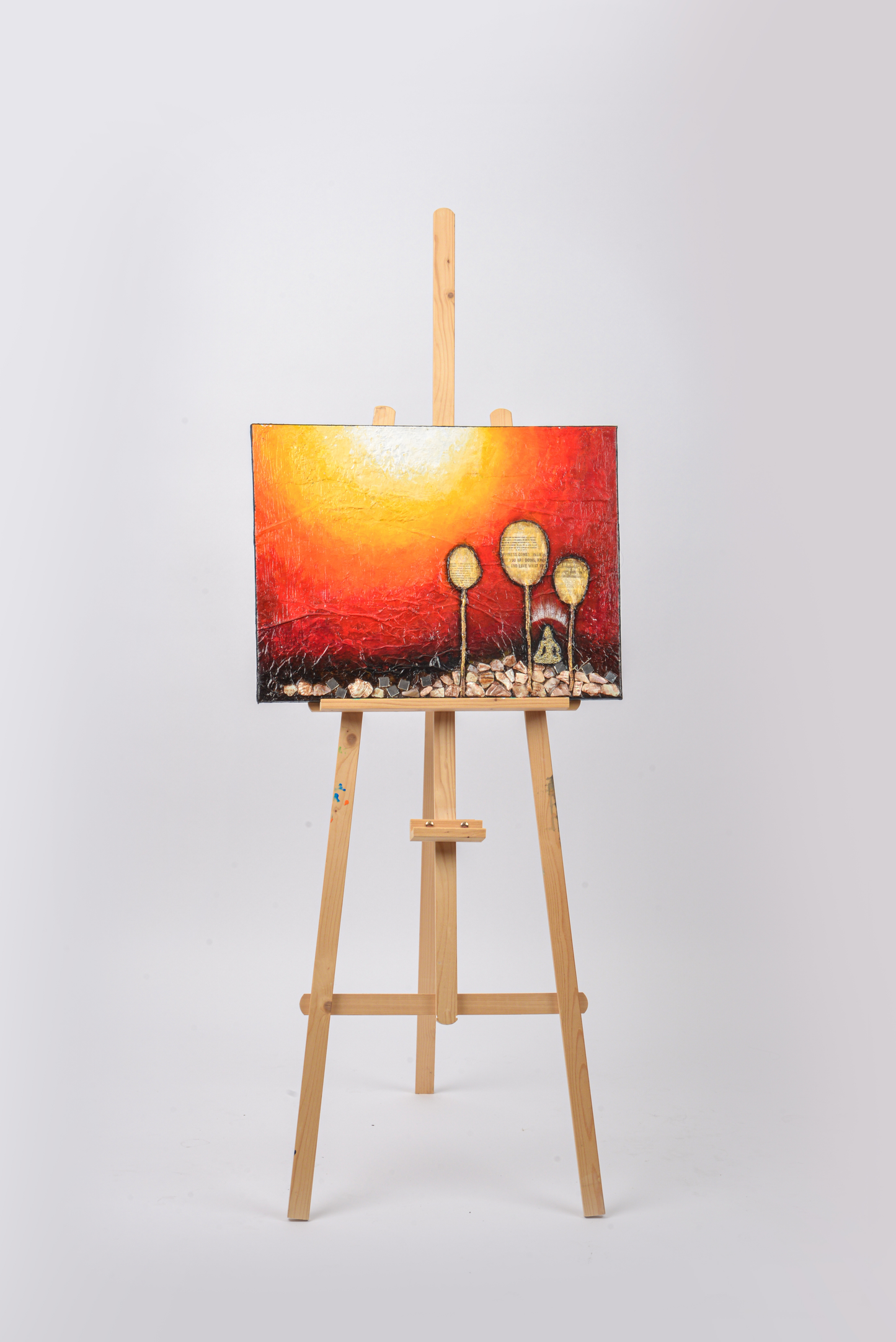 Wisdom — original mixed media spiritual canvas by Rashmi Malhan