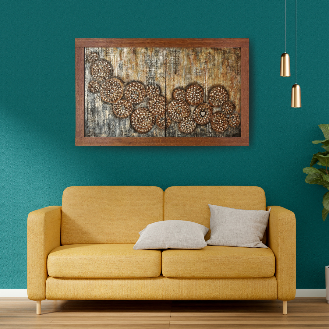 What We Keep — original mixed media sentimental canvas by Rashmi Malhan